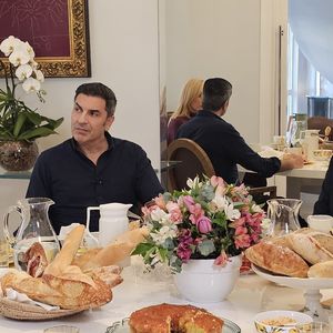 Ana Hickmann acompanhou Edu Guedes na entrevista ao programa ‘Domingo Espetacular’