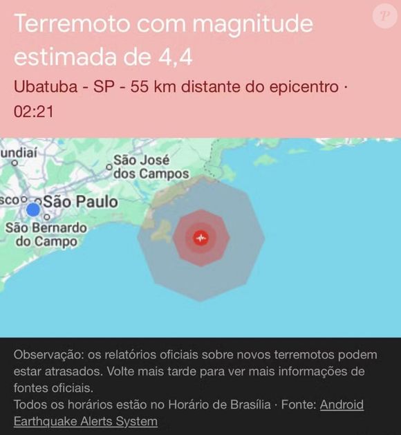 Terremoto no Brasil? Tremor teria epicentro em Ubatuba, no litoral de SP na sexta-feira, 14 de fevereiro de 2025