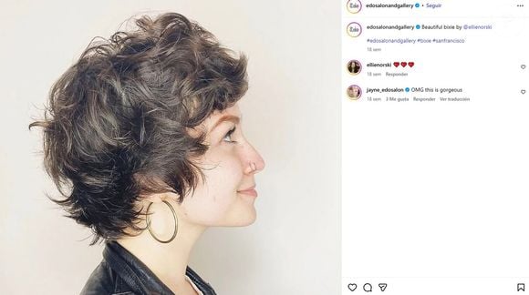 O bixie cut ajuda a definir o rosto e traz um efeito jovial