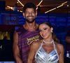No Carnaval 2026, Viviane Araújo esbanja romance com o marido no camarote da Sapucaí antes de comandar a bateria do Salgueiro
