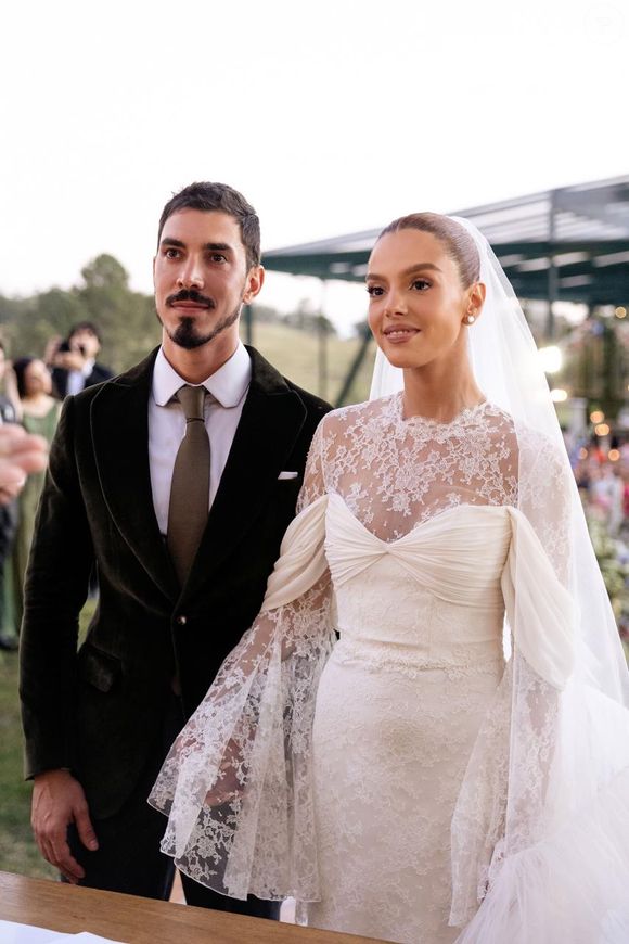 Giovanna Lancellotti e Gabriel David já haviam feito uma primeira cerimônia no Rio de Janeiro