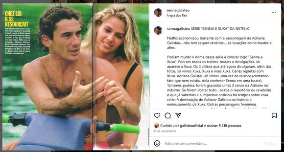 No documentário “Meu Ayrton, por Adriane Galisteu”, a apresentadora abriu o coração ao compartilhar lembranças pessoais e bastidores inéditos do relacionamento com Ayrton Senna