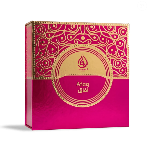 Por R$ 259,90, o Afaq (Mawwal) aposta em açafrão, madeira de âmbar e baunilha de Madagascar para criar um perfume oriental floral de notas quentes, pensado para noites especiais, encontros e ocasiões em que você quer ser lembrada