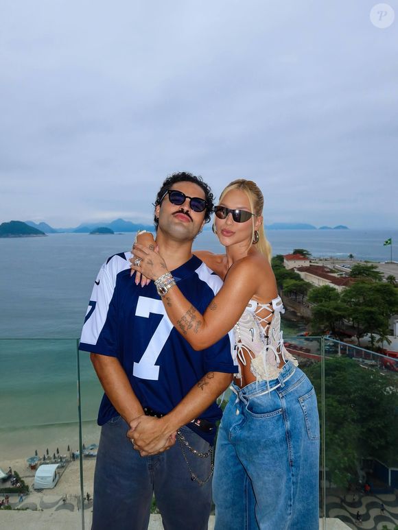 Lucas Guedez também foi com Virgínia Fonseca ao NFL
