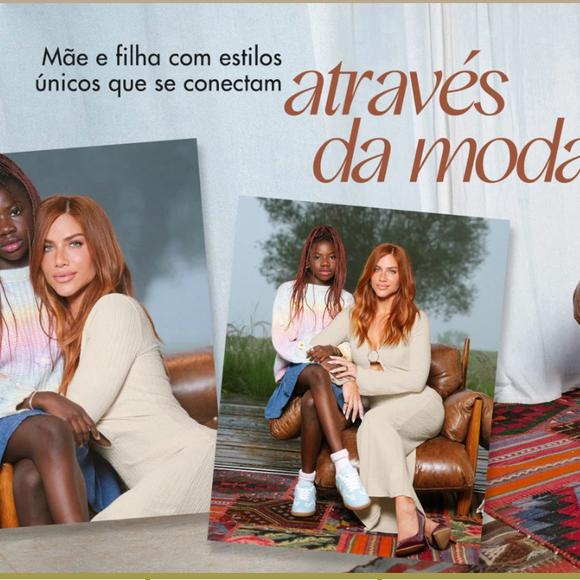 Campanha de Dia das Mães da Shein com Giovanna Ewbank e Títi: 'Estilo que conecta gerações'.