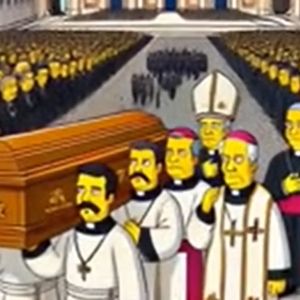 Episódio esquecido de 'Os Simpsons' mostra o velório de um Papa no Vaticano