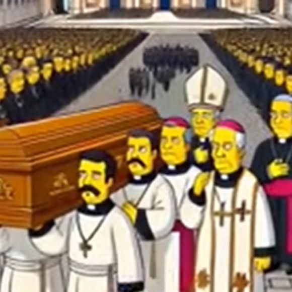 Episódio esquecido de 'Os Simpsons' mostra o velório de um Papa no Vaticano
