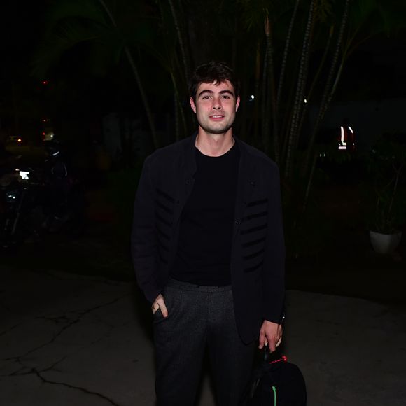 Rafael Vitti em festa de confraternização da novela 'Dona de Mim', da TV Globo