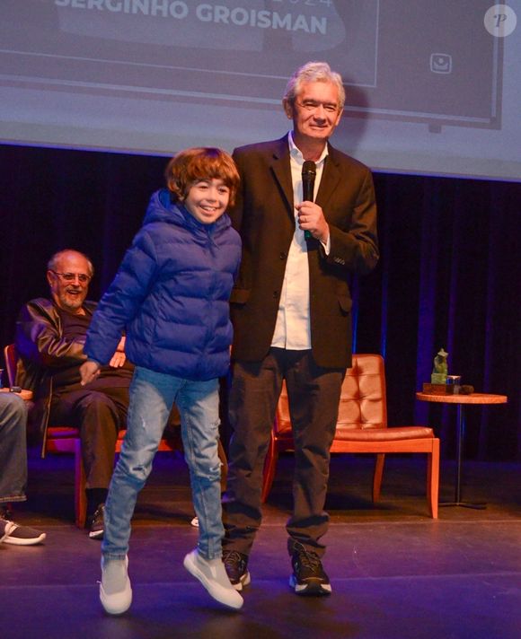 Filho de Serginho Groisman prestigiou pai em premiação de 2024
