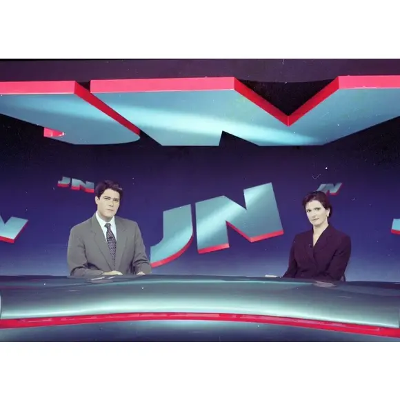 William Bonner dividia a bancada com Lillian Witte Fibe quando estreou