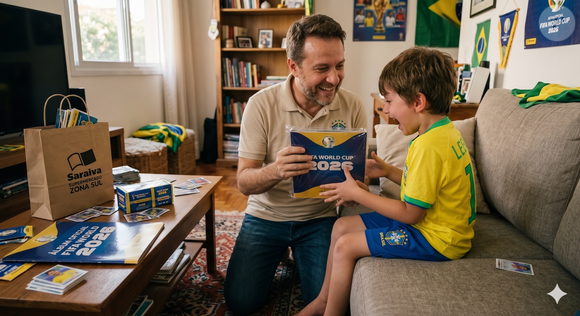 Álbum da Copa 2026 incompleto pode gerar frustração em crianças, mas pais cometem erro ao comprarem mais pacotinhos ou os cromos isolados para criança completar os espaços vazios, afirma especialista