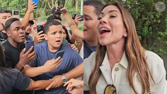 Patrícia Abravanel foi recebida na Globo com muita animação entre os fãs