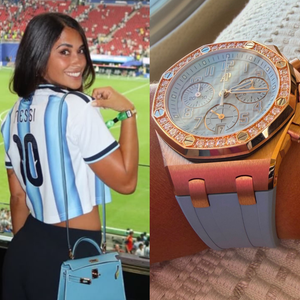 Audemars Piguet de R$ 242 mil usado por Antonela Roccuzzo não é único; veja relógios milionários da esposa de Messi, craque da Copa 2026