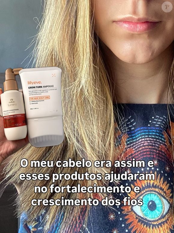 Cabelo com progressiva e luzes: Marília Mendes mostra produtos usados para fortalecer, tratar a porosidade e controlar o frizz