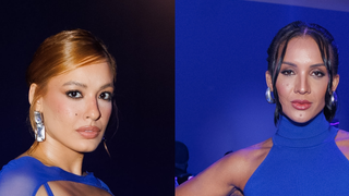 Ex-’BBBs’ apostam no azul vibrante com recortes, textura e mais tendências em festa temática. Fotos!