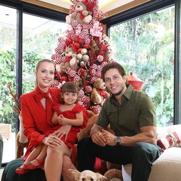 Gabriela Prioli com a sua família no Natal 2024
