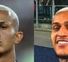 Antes e depois de Wesley: jogador ainda mantém o cabelo platinado e os riscos na sobrancelha, mas as tatuagens no pescoço deram um novo sentido ao seu visual
