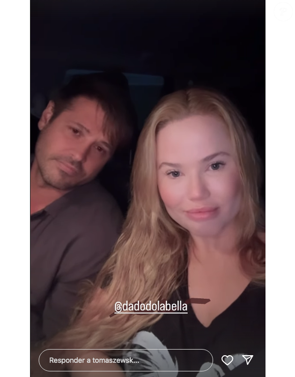 Marcela Tomaszewski afirmou ter dado um tapa no rosto de Dado Dolabela, que lhe acusa de ter se cortado sozinha com um copo de vidro