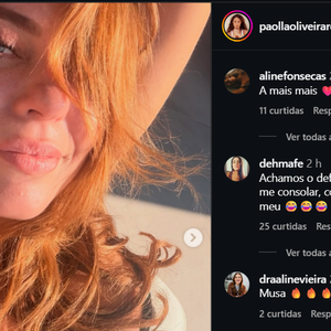Os pés de Paolla Oliveira viraram assunto e renderam uma série de comentários sobre esta parte do corpo da atriz