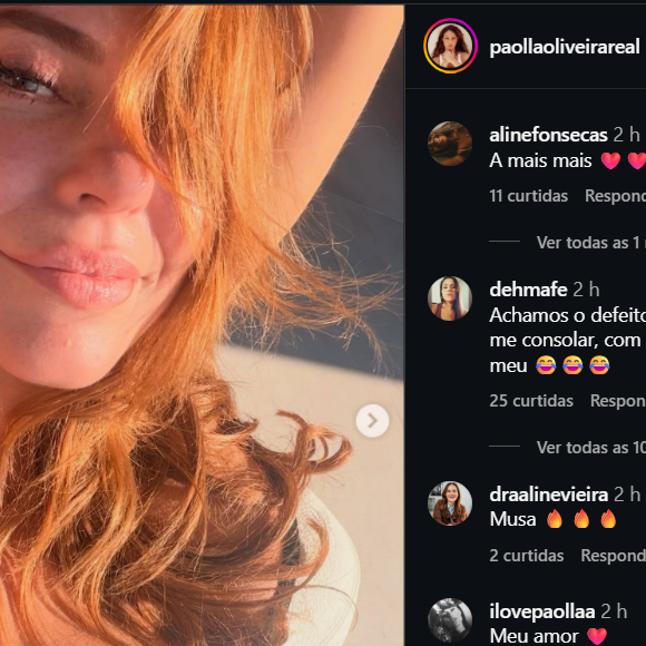 Os pés de Paolla Oliveira viraram assunto e renderam uma série de comentários sobre esta parte do corpo da atriz