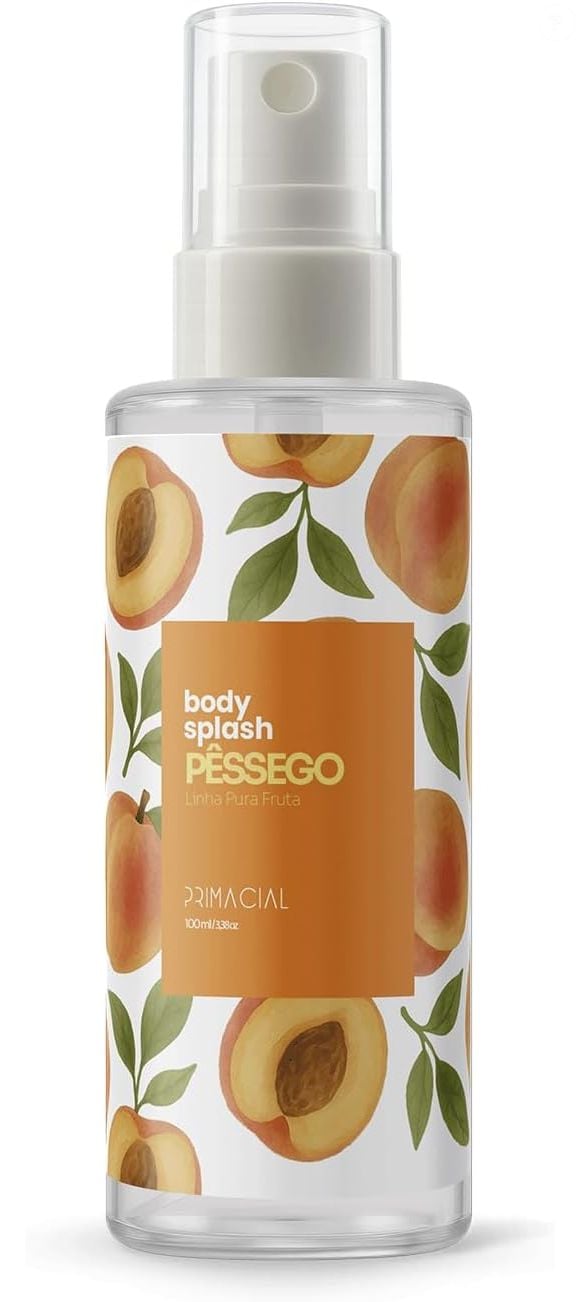Body Splash Pêssego (Primacial) 100ml | R$20,00 - Com aroma frutado e delicado, ele traz o perfume doce da fruta madura e uma sensação de frescor ideal para dias leves