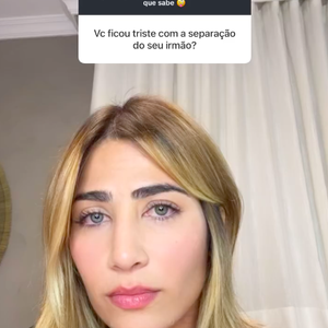 "O que é da porta para dentro de casa, só o casal na sua intimidade é que sabe o quê acontece", completou a influenciadora