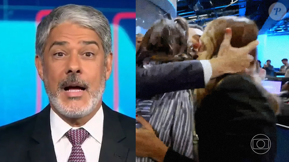 César Tralli chegou chegando com direito a beijo na esposa Ticiane Pinheiro da Record e substituto de Bonner no JN leva ‘boicote’ da TV Globo