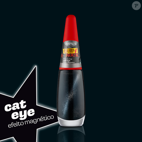 O preto cat eye magnético This is Me traduz toda a força e autenticidade de Camp Rock em um esmalte cheio de impacto
