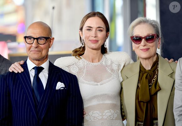 Meryl Streep emocionou o público ao homenagear Emily Blunt durante a cerimônia na Calçada da Fama; segundo a Quem, a atriz brincou ao dizer: 'Emily, sinto que eu te pari'