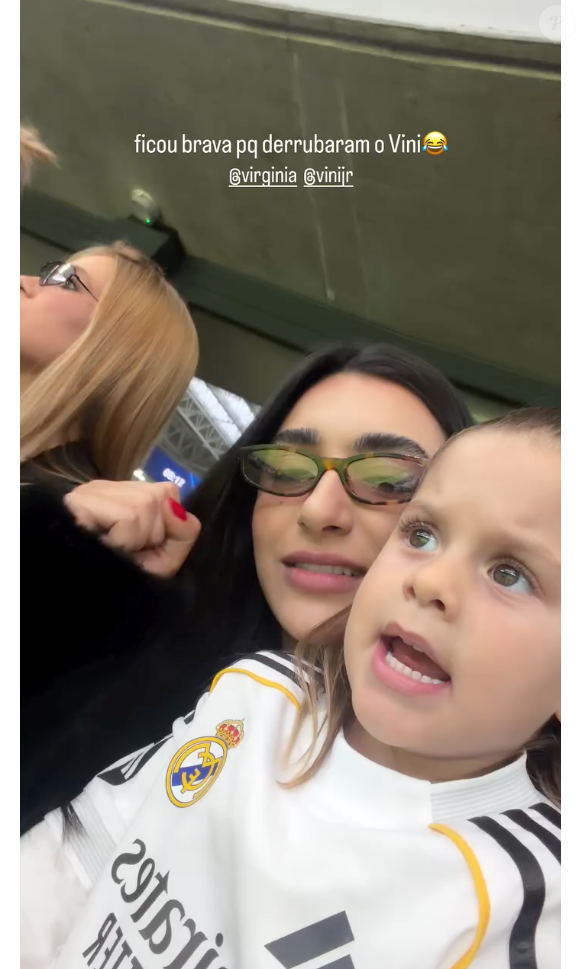 "Eu vou bater nos meninos. Eles estão batendo no Vini. Vou bater neles", disparou a filha de Virgínia Fonseca