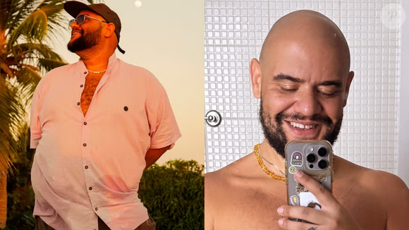 Após perder mais de 50 kg, Gominho aparece totalmente nu e exibe novo shape: 'Biscoito'