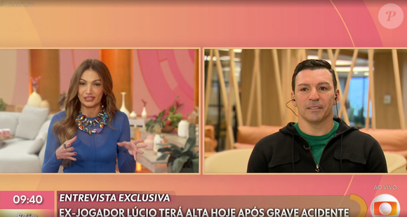 Ex-jogador Lúcio terá alta nesta quarta-feira (04), após grave acidente com queimaduras.