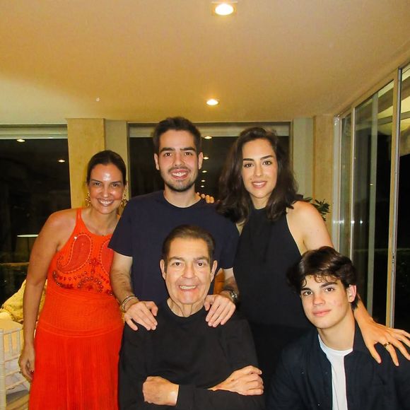 Lara passou o Natal com o pai, Faustão