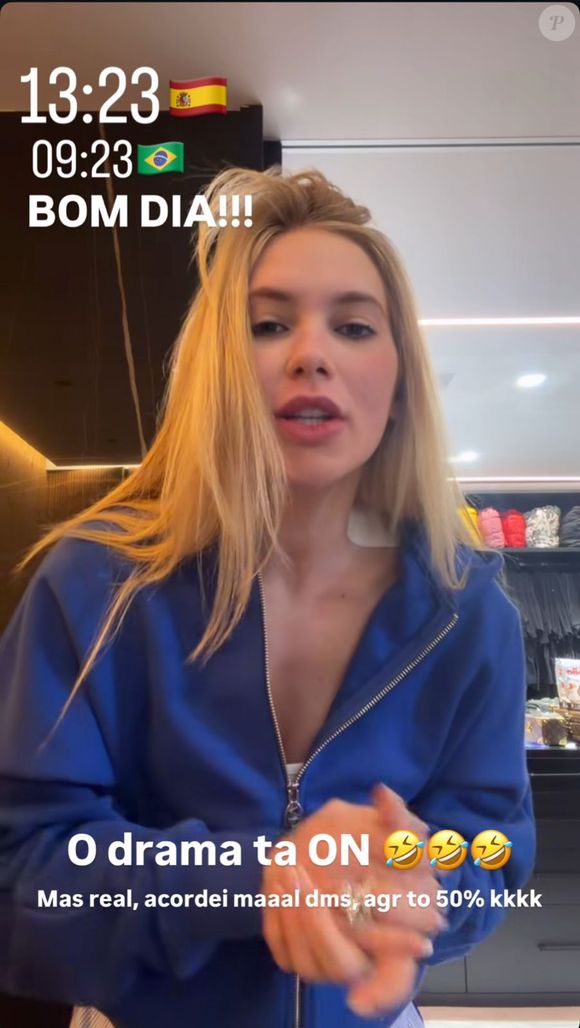 Virginia Fonseca acorda passando muito mal em Madri