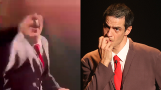 A justificativa inusitada de Mateus Solano após derrubar celular de fã com um tapão no teatro: ‘Quem retira é…’