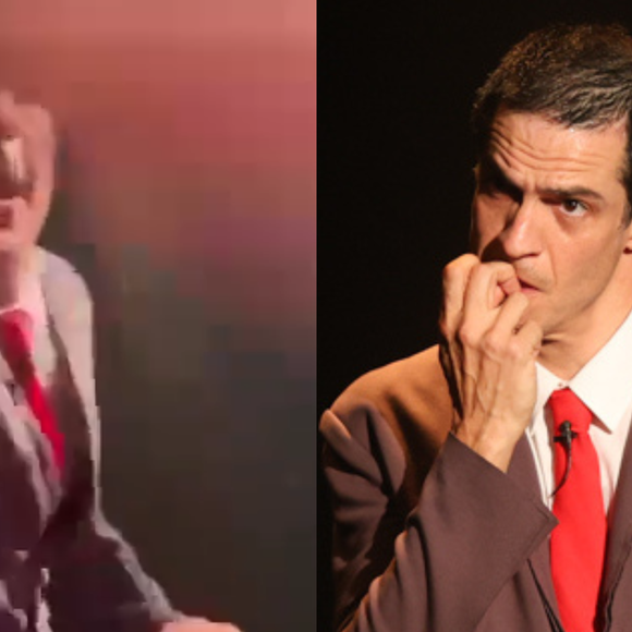 A justificativa inusitada de Mateus Solano após derrubar celular de fã com um tapão no teatro: ‘Quem retira é…’