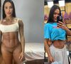 Gracyanne Barbosa compara corpo 20 kg a mais com corpo na 'Dança dos Famosos'