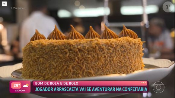 Arrascaeta, do Flamengo, tem em bolo gelado de doce de leite sua guloseima favorita: é necessário só 30 minutos, no máximo, de forno