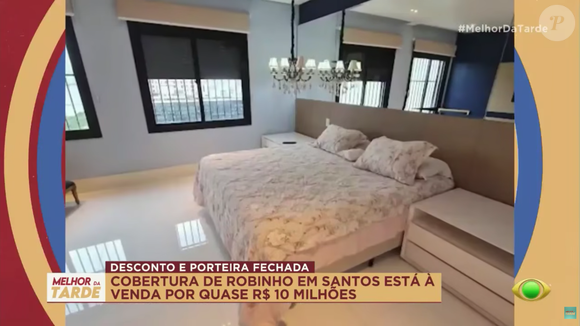 Duplex de Robinho se destaca pela quantidade de cômodos: ao todo, são 3 suítes, 6 banheiros e até um quarto para empregada