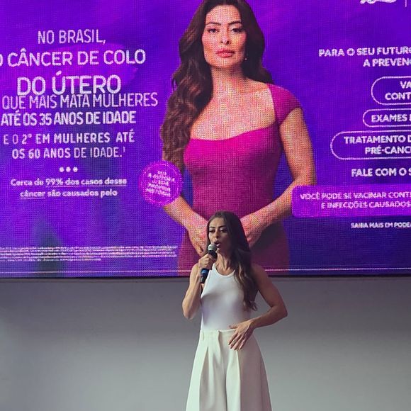 Juliana Paes foi escolhida pela biofarmacêutica MSD como embaixadora da campanha Março Lilás, voltada para a conscientização nacional sobre o câncer de colo de útero
