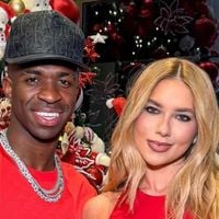 Após ganhar bolsa de luxo, Virgínia é surpreendida com prova de amor de Vini Jr. durante jogo do Real Madrid e surta: 'Lindo, te amo'