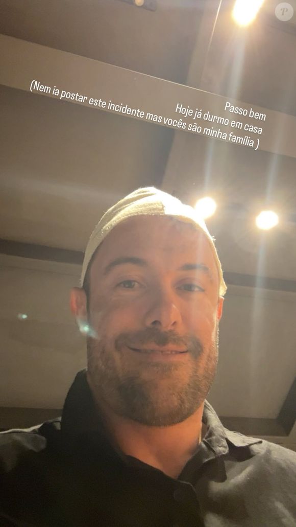 Kayky Brito recebeu alta após queda de bicicleta