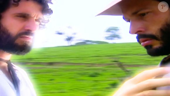 Em 'Cabocla', Tomé (Eriberto Leão) volta à vida para ajudar Tobias (Malvino Salvador) a tomar decisão importante