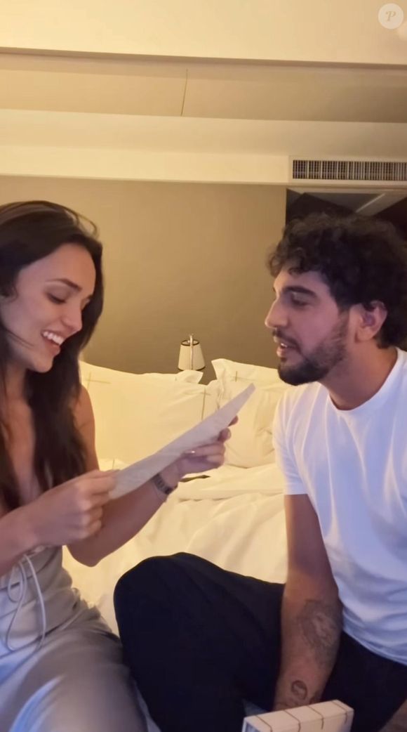 Rafa Kalimann surpreendeu Nattanzinho em vídeo no Instagram, emocionando o cantor com a notícia da gravidez