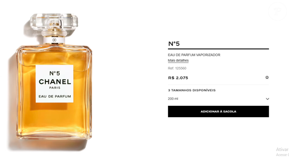 Veja quanto pode custar o perfume Chanel nº 5, preferido de Marilyn Monroe