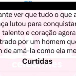 ‘Revoltante ver que tudo o que a Marília lutou para conquistar está sendo administrado por um homem que nunca teve coragem de amá-la como ela merecia’, dizia post curtido por Ruth