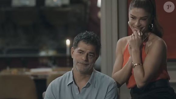 Rogério (Eduardo Moscovis) em cena de flashback com Arminda (Grazi Massafera) na novela Três Graças, que será exibida em breve