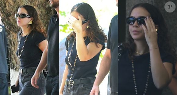 Mel Maia chega ao velório de sua mãe no cemitério da Penitência, no Rio de Janeiro, na manhã deste sábado, 29 de novembro de 2025