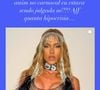 Andressa Urach criticou o vestido de Virgínia Fonseca
