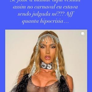 Andressa Urach criticou o vestido de Virgínia Fonseca